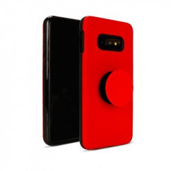 Galaxy S10e Pop Up Grip Stand Hybrid Case (Red) Galaxy S10e Pop Up Grip Stand Hybrid Case (Red)